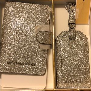 MK passport holder with matching luggage tag